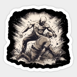 Wrestling Sticker